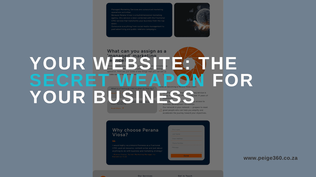Your Website: The Secret Weapon for your Business - Peige 360